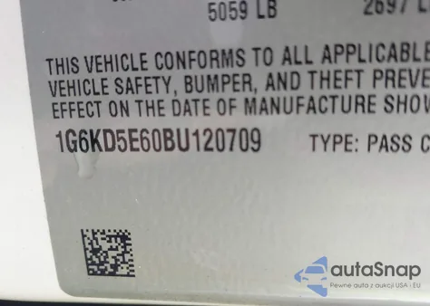 2011 Cadillac Dts Luxury Collection из США, поврежденный, VIN 1G6KD5E60BU120709